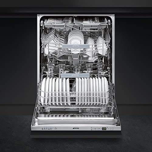 Smeg STP364S lave-vaisselle Entièrement intégré 14 places - Lave-vaisselles (Entièrement intégré, Acier inoxydable, Boutons, Condensation, Panier, 14 places)