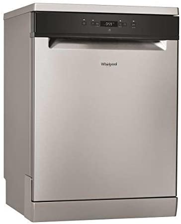 Whirlpool WRFC 3C26 X lave-vaisselle Autonome 14 places A++ - Lave-vaisselles (Autonome, Acier inoxydable, Taille maximum (60 cm), Noir, Boutons, 1,3 m) [Classe énergétique A++]