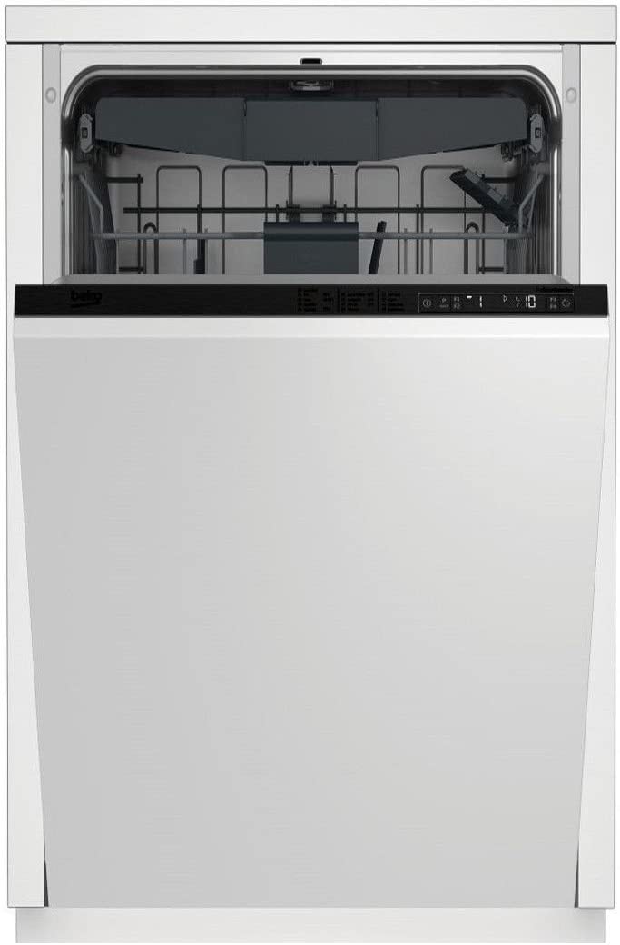 Lave vaisselle encastrable Beko PDIS28120 - Lave vaisselle tout integrable 45 cm - Classe A++ / 47 decibels - 11 couverts - Tiroir a couvert