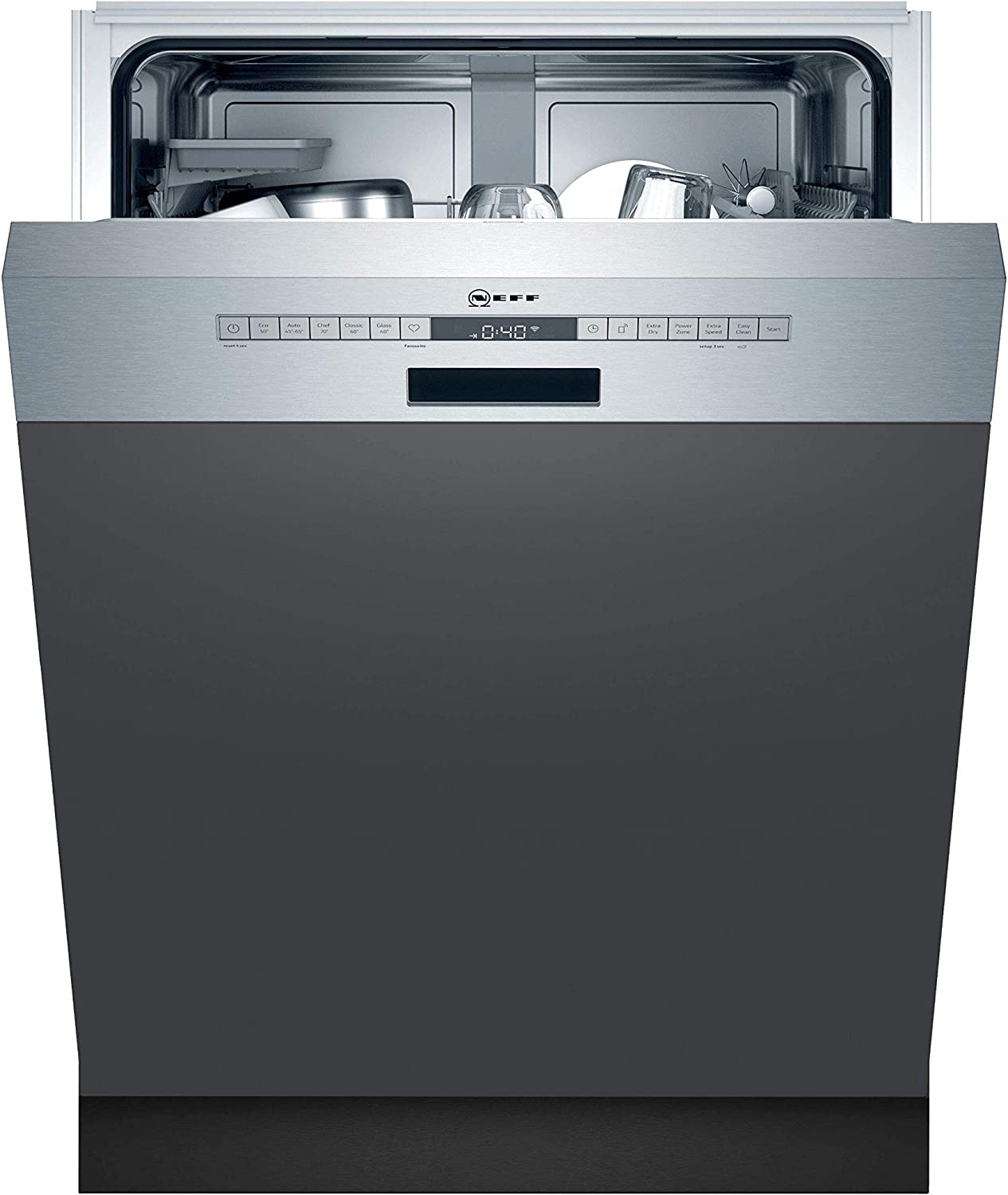 Neff S245HAS29E lave-vaisselle Semi-intégré 13 couverts D [Classe énergétique D]